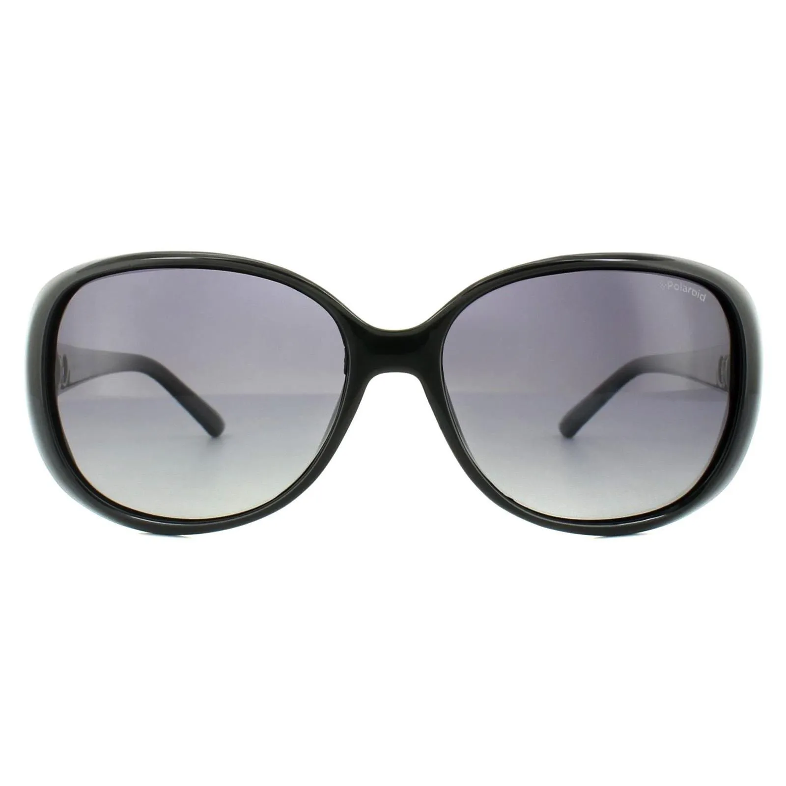 Sunglasses | Fashion Black Grey Gradient Polarized Sunglasses | Polaroid