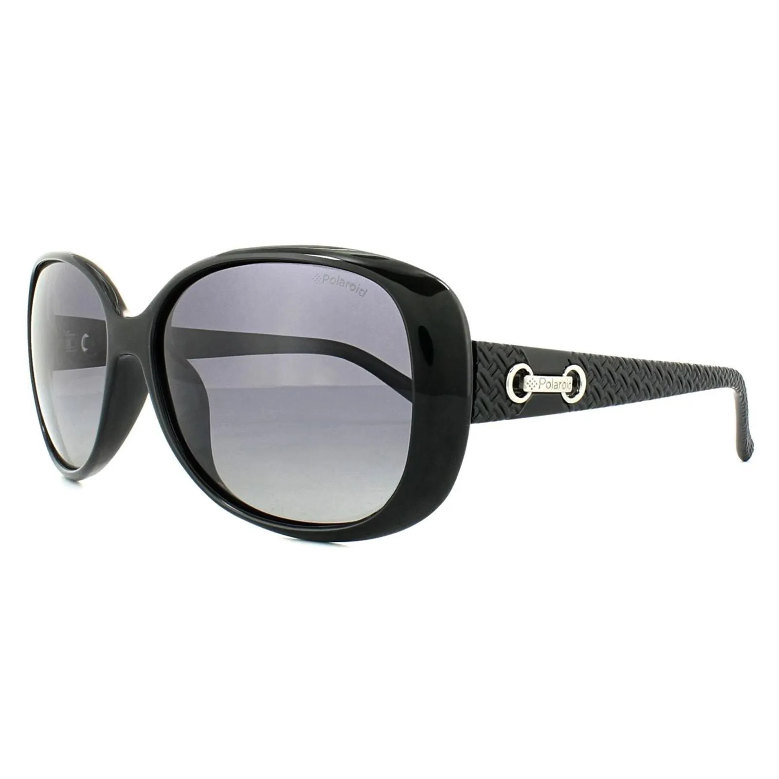 Sunglasses | Fashion Black Grey Gradient Polarized Sunglasses | Polaroid