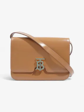 TB Logo Bag Tan Leather