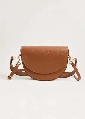 Textured Leather Cross Body Bag