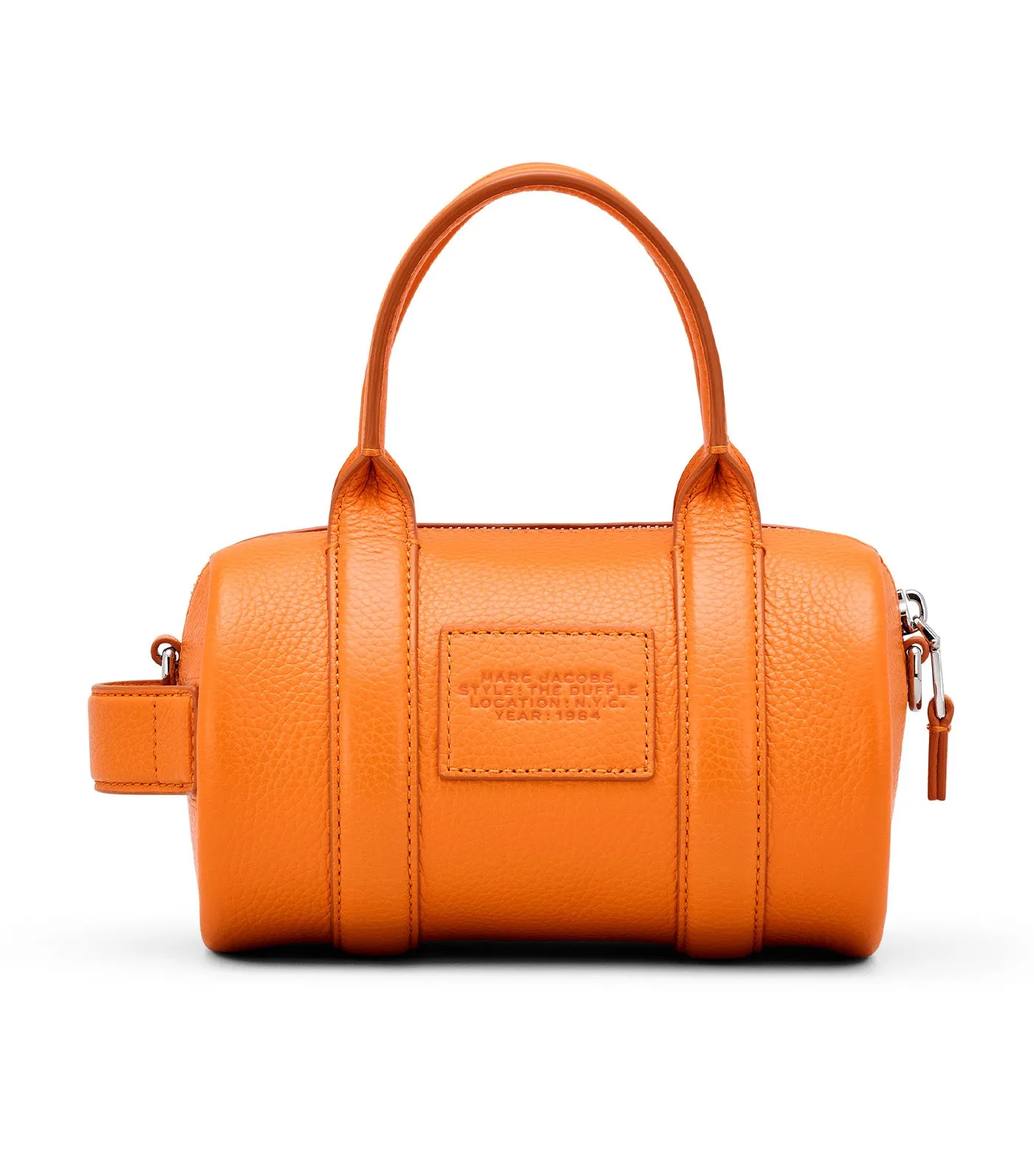 The Leather Mini Duffle Bag Tangerine