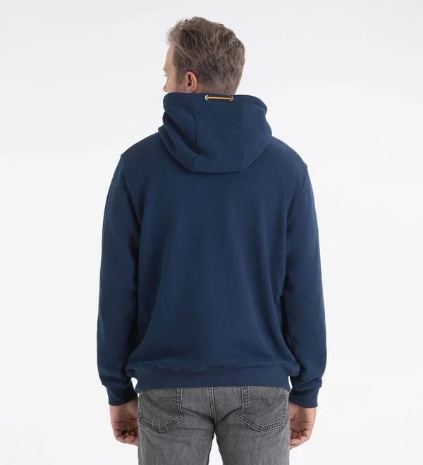 Thorogood Men's Heavyweight Brushed Embossed Logo Hoodie in Pageant Blue