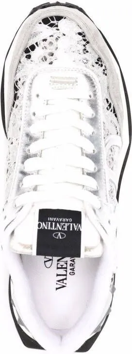 Valentino Garavani panelled chunky sneakers Grey