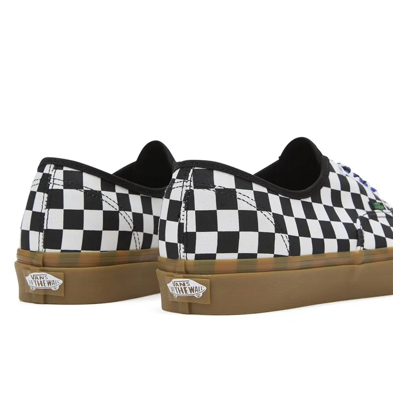 Vans Authentic Checkerboard Trainers Black/White