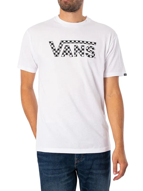 Vans Checkered T-Shirt - White/Black