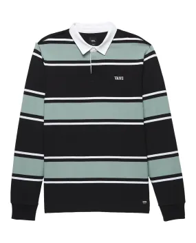 Vans Palmer Rugby Shirt- Black/Chinois Green