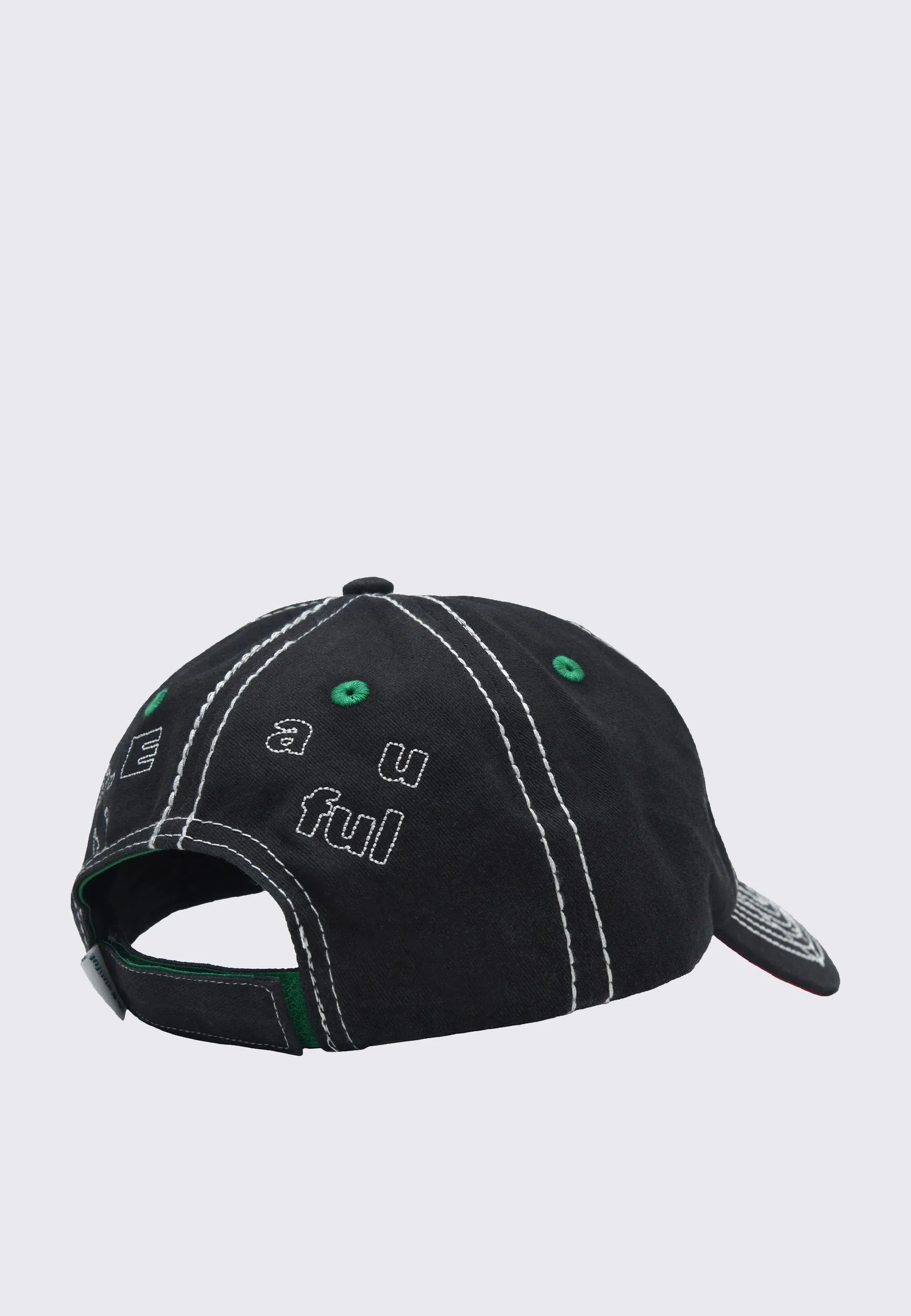 Vapor 6 Panel Hat - Off-Black/White