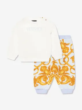 Versace Baby Boys Tracksuit in White