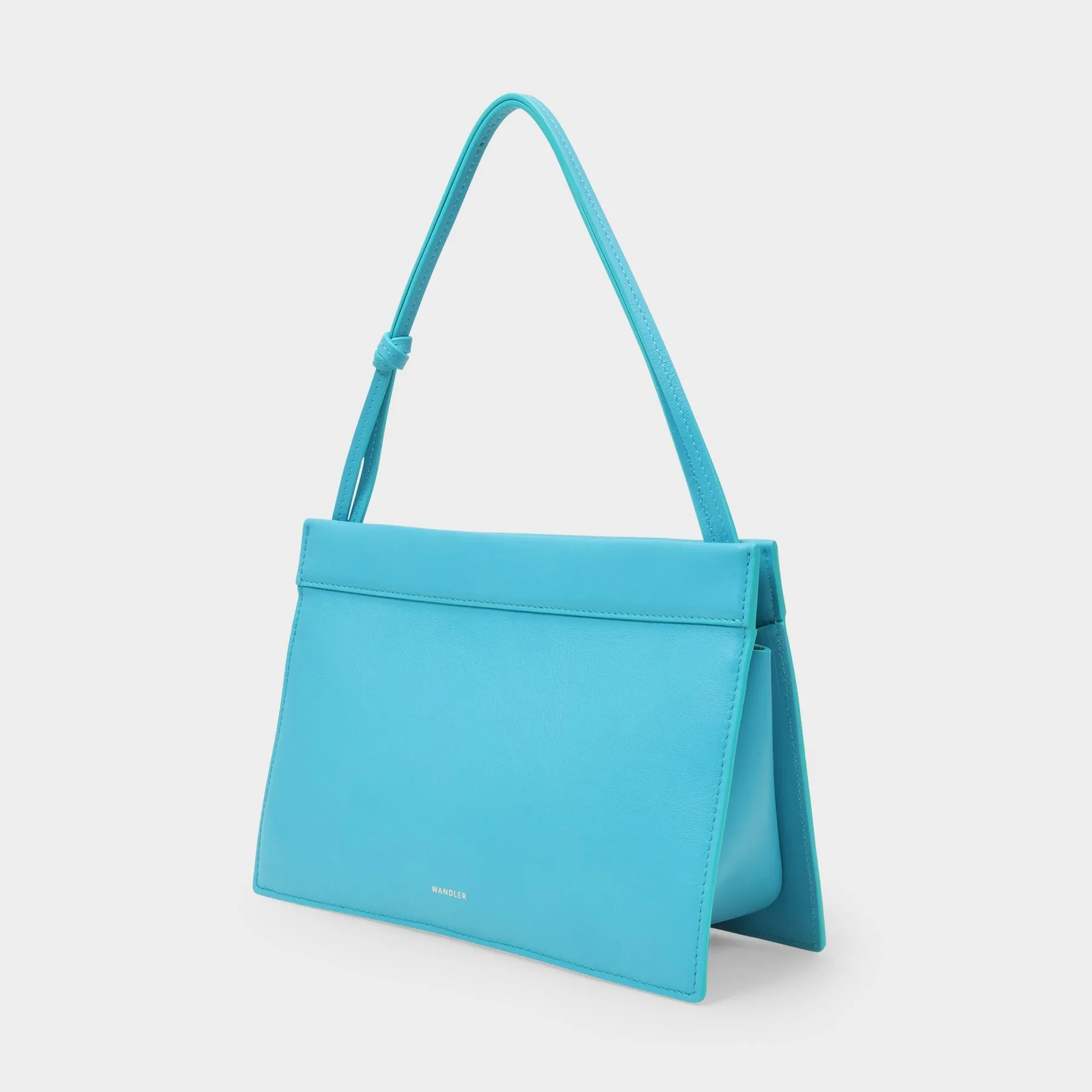 Wandler  Hannah Bag in Blue Leather