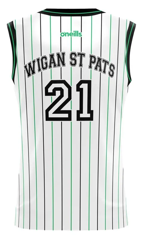 Wigan St Pats ARLFC Kids' Basketball Vest (white)