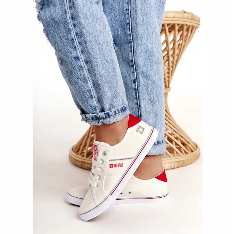 Women's sneakers Big Star DD274892 White-Red