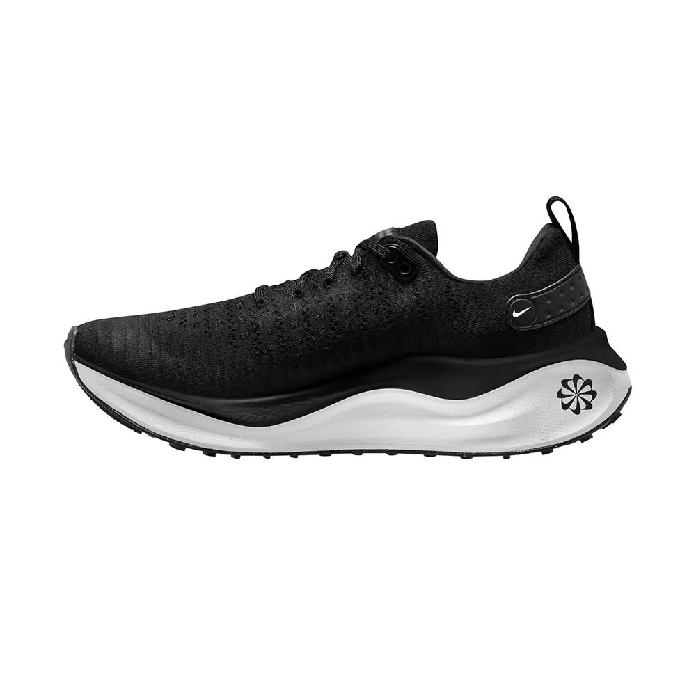 Women's Nike React Infinity Run Flyknit 4 Running Shoe - Black/White-Dark Grey- Regular (B)