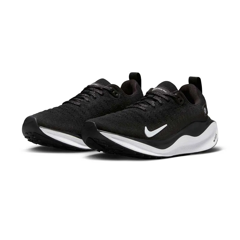 Women's Nike React Infinity Run Flyknit 4 Running Shoe - Black/White-Dark Grey- Regular (B)