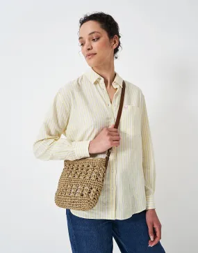 Women's Straw Cross Body Bag from Crew Clothing Company