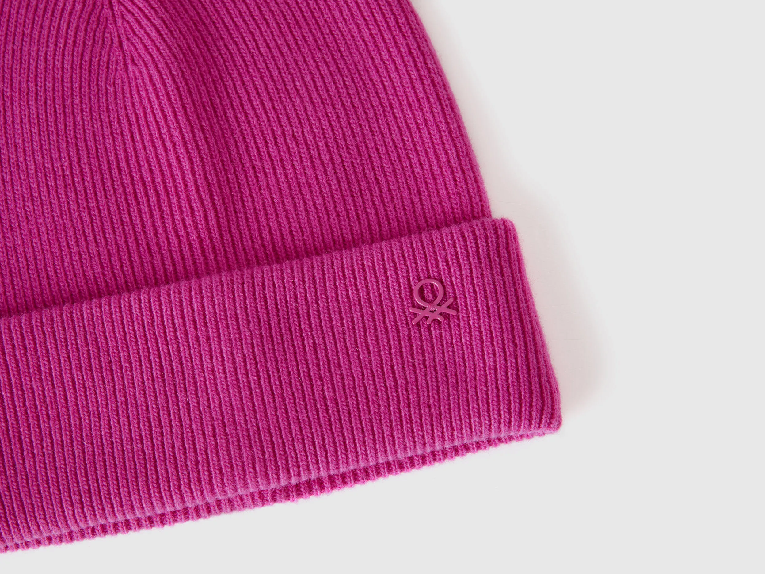 Wool blend hat - Fuchsia | Benetton