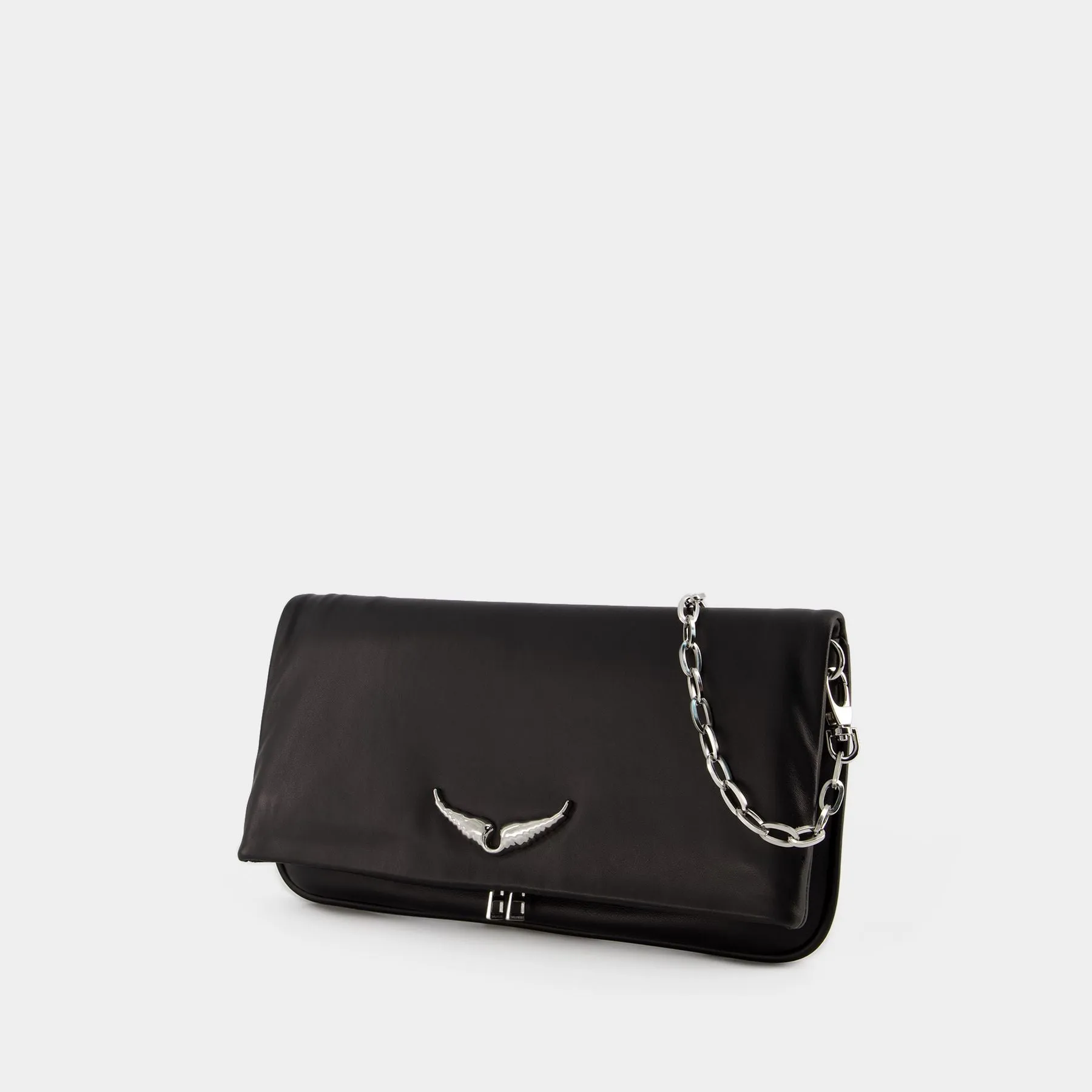 Zadig & Voltaire  Rock Minimal Hobo Bag - Zadig & Voltaire - Leather - Black