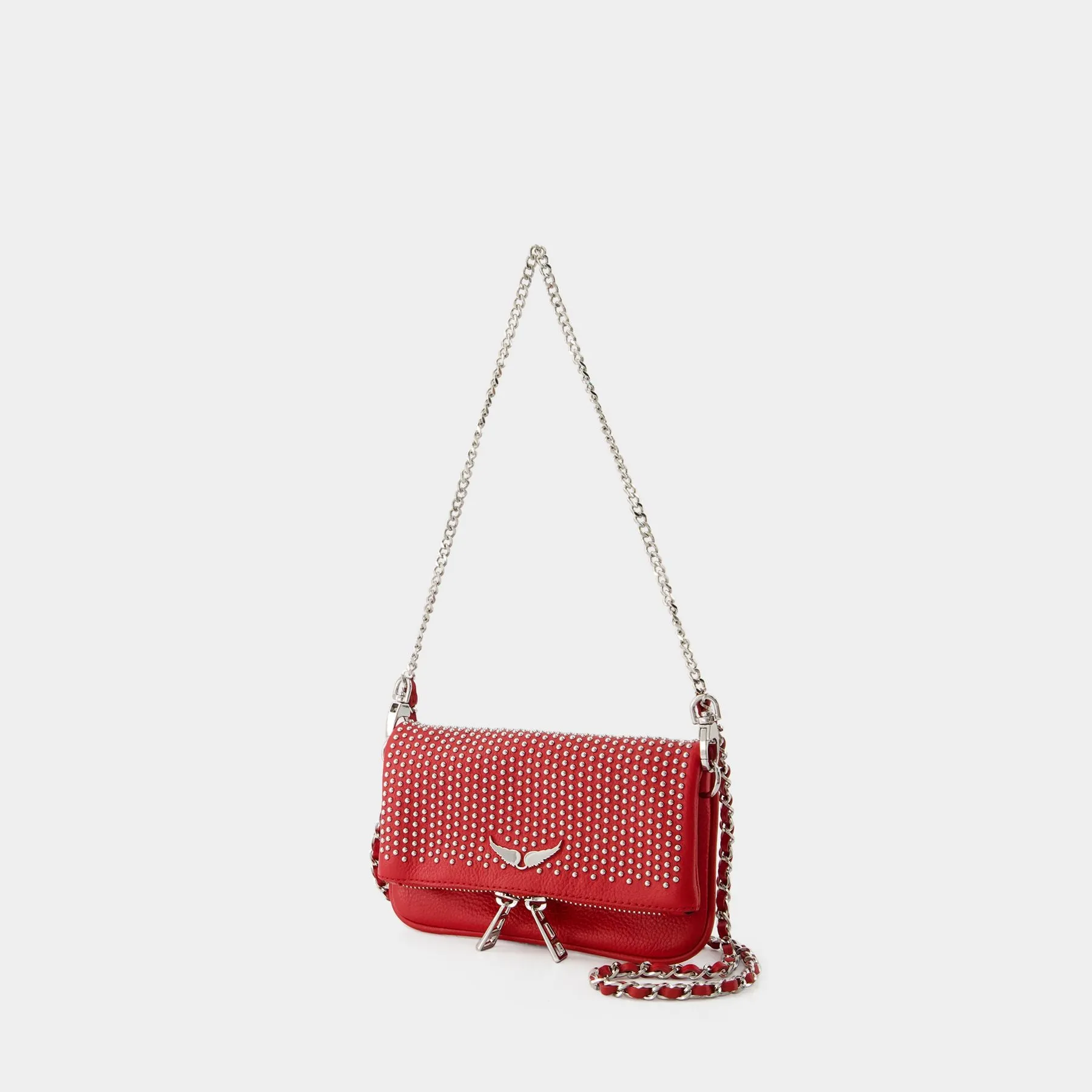 Zadig & Voltaire  Rock Nano Hobo  Bag - Zadig & Voltaire - Leather - Red