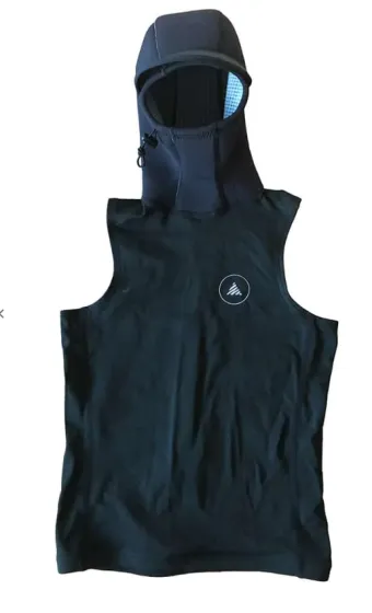 Zion Yeti 2mm Mens Hooded Wetsuit Vest - Black